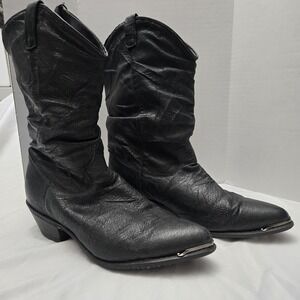 DINGO Amsterdam Leather Slouch Western Boots Womens 7.5 M 17310 Cowgirl Festival